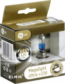 Лампа автомобильная General Electric Megalight Ultra (+130%) H11 (комплект - 2 лампы)
