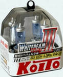 Лампа автомобильная  Koito H4 WhiteBeam III P0754W